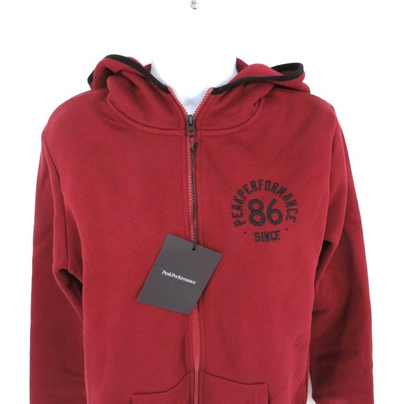 Peak Performance Womens Wine Full Zip Hoodie M $120 - Picture 3 of 4